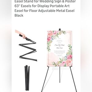 Black Adjustable Easel